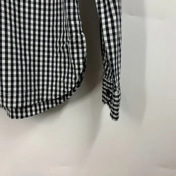 Duluth Trading Women's Checkered Cotton Long Sleeve Button Up Short Size M - Picture 5 of 10
